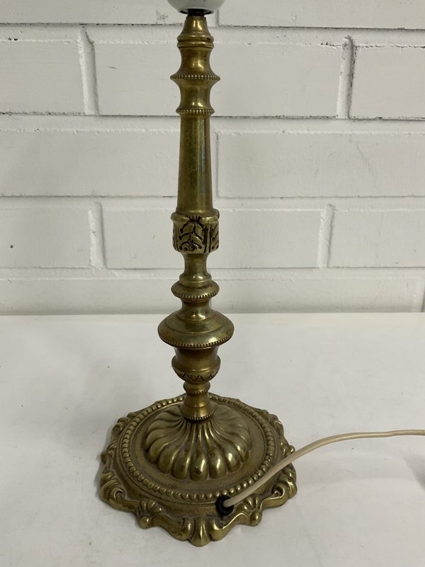 Pöytävalaisin messinkijalka 47cm