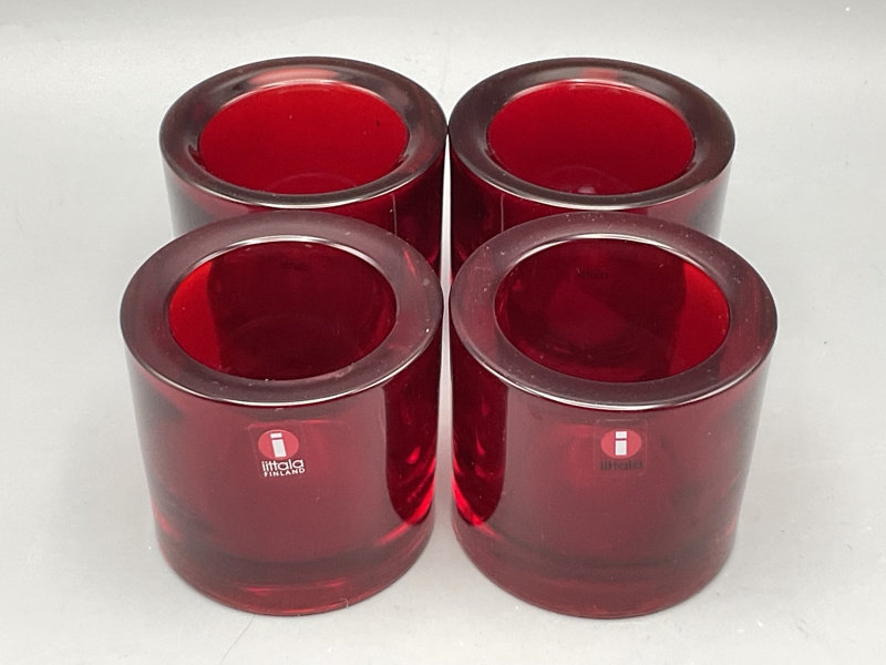 Iittala Kivi tuikku punainen 4kpl, Heikki
