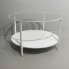 Ikea Vittsjö sohvapöytä lasitasolla, pyöreä