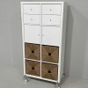 Ikea Kallax 2x4 hyllykkö rullilla