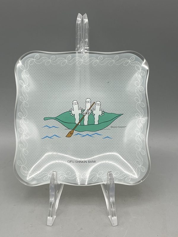 Harvinainen Muumi lasialunen hattivatti Gifu Shinkin Bank Japani
