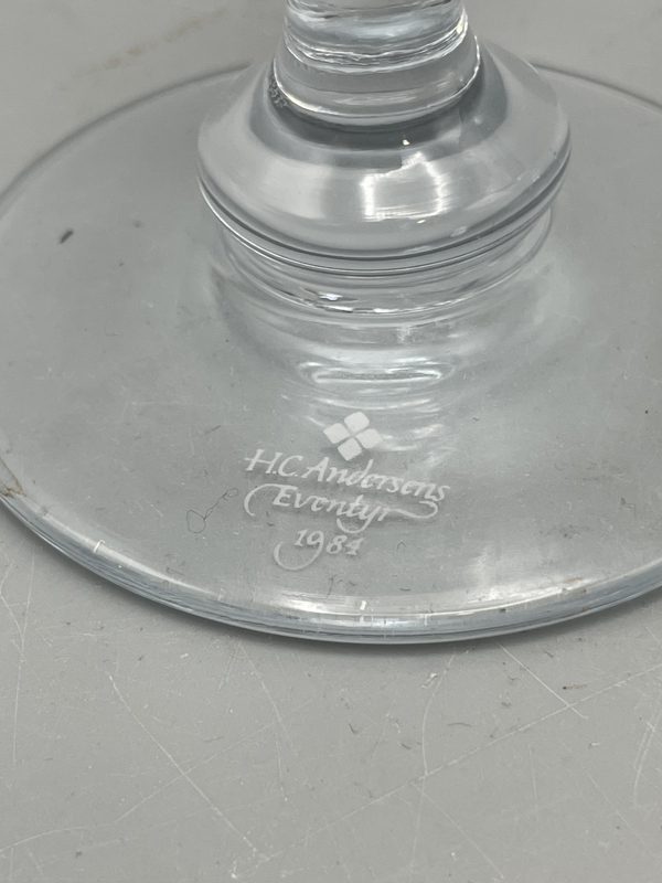 Holmegaard vintage keräilylasi Hans Christian Andersen