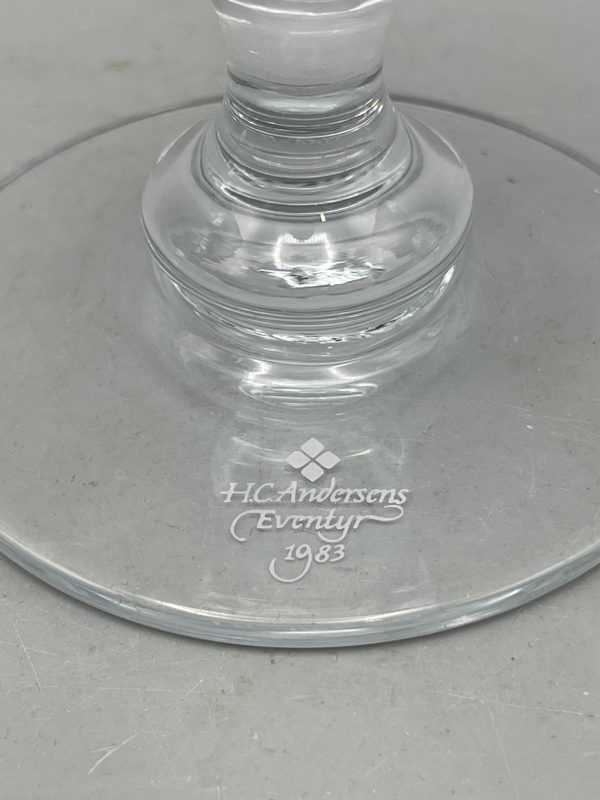 Holmegaard vintage keräilylasi Hans Christian Andersen