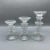 Iittala Festivo kynttilänjalat 3 kpl, 4-solmu, 2-solmu, 3-solmu Timo Sarpaneva