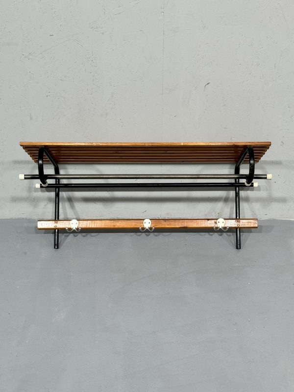 Vintage naulakko hattuhylly 100cm