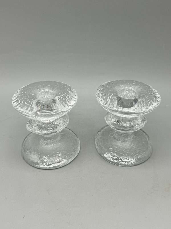 Iittala Festivo kynttilänjalka 1-Solmu 2 kpl signeeratut