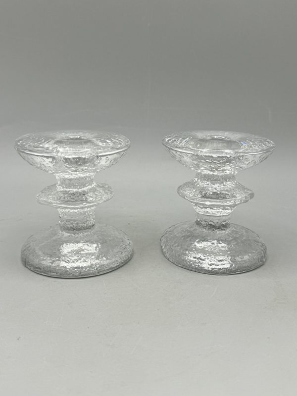 Iittala Festivo kynttilänjalka 1-Solmu 2 kpl signeeratut