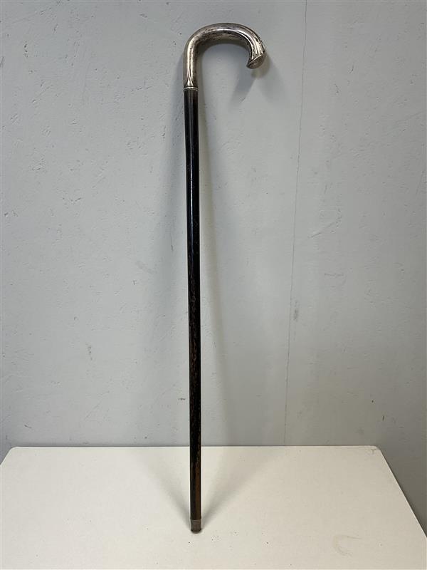 Kävelykeppi hopea (H813) kahvalla 85cm