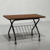 Vintage teak lehtiteline, taitettava