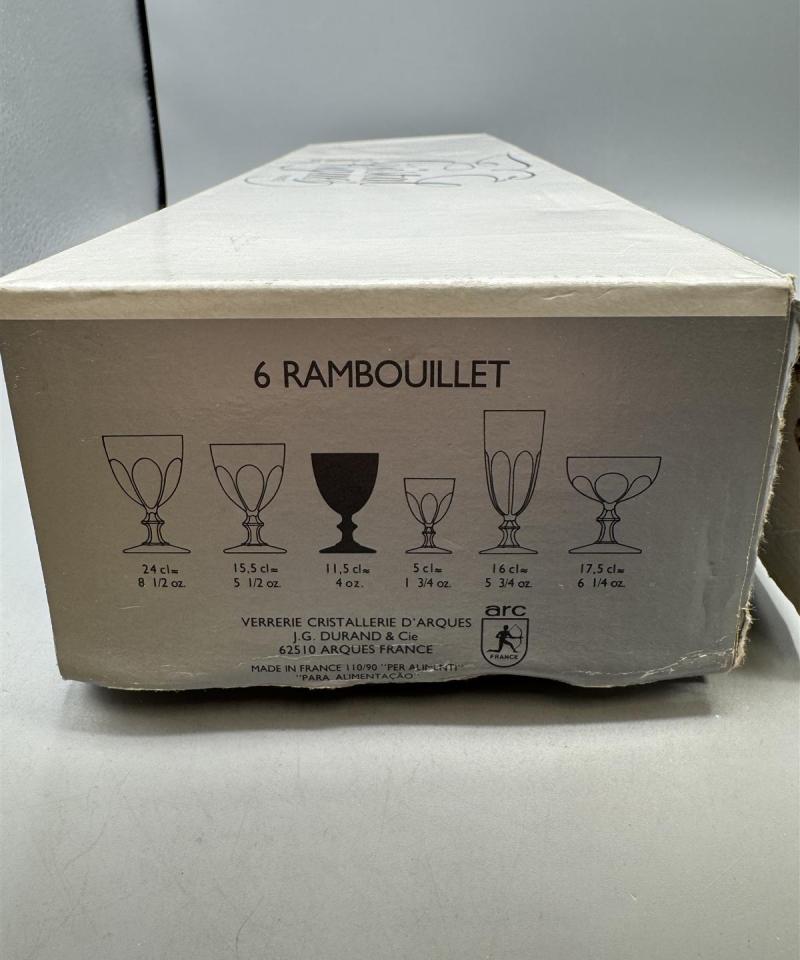 Cristal d'Arques Rambouillet lasisarja (6 kpl) laatikossa