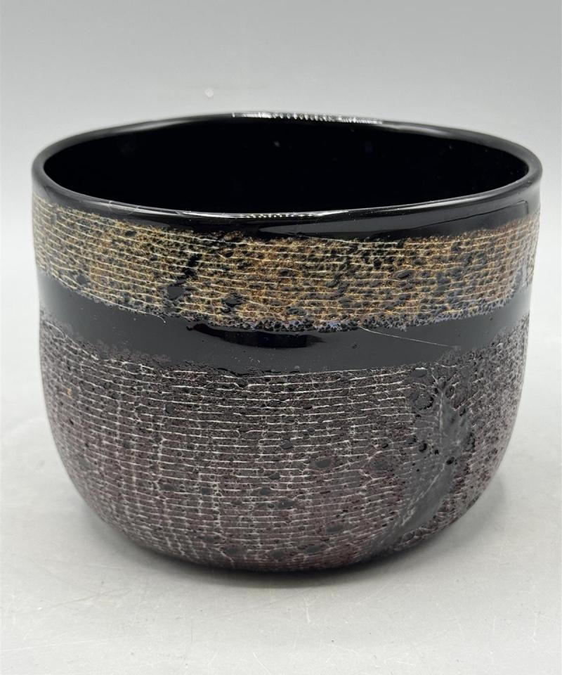 Humppilan lasi taidelasi kulho Pertti Santalahti numeroitu