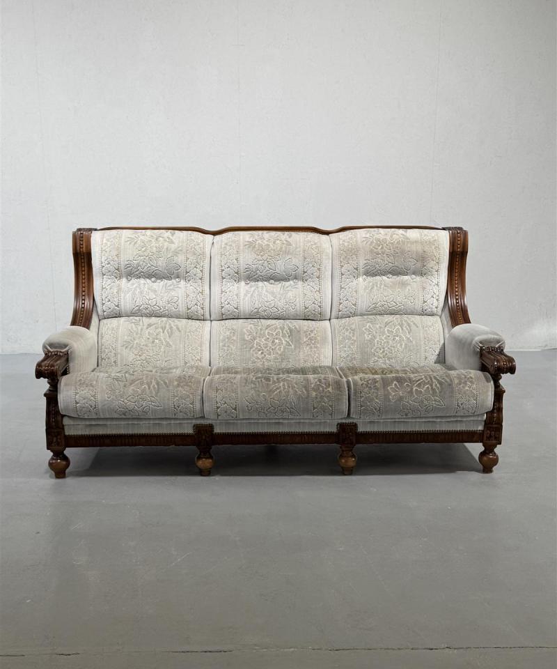 Kruunukaluste rokokoo sohva 3 istuttava