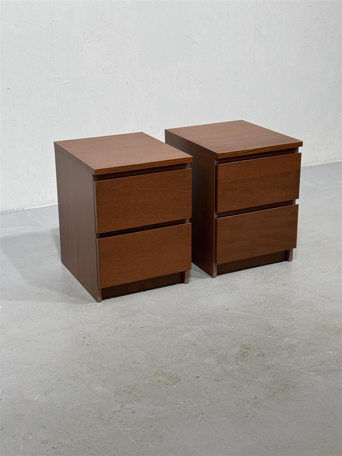 Ikea Malm lipastot (2kpl) ruskea