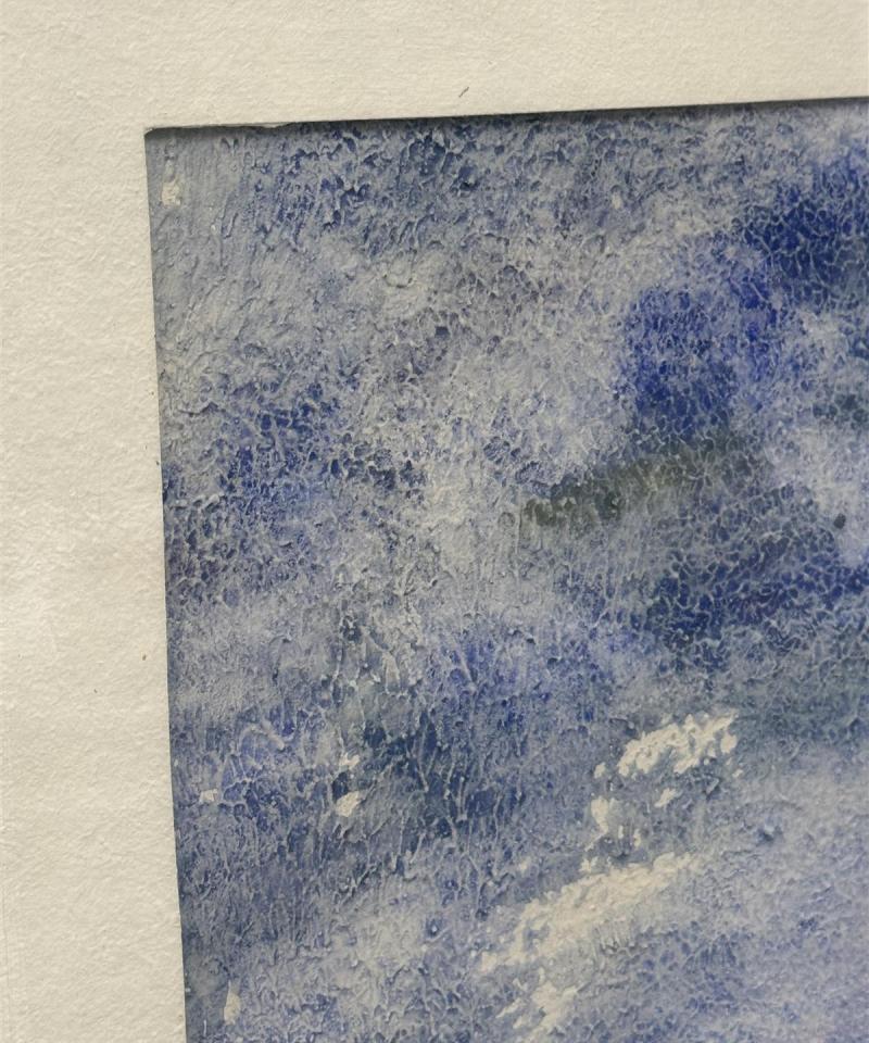 Taulu purjevene akvarelli tuntematon