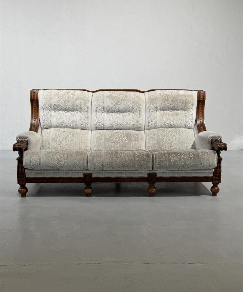 Kruunukaluste rokokoo sohva 3 istuttava