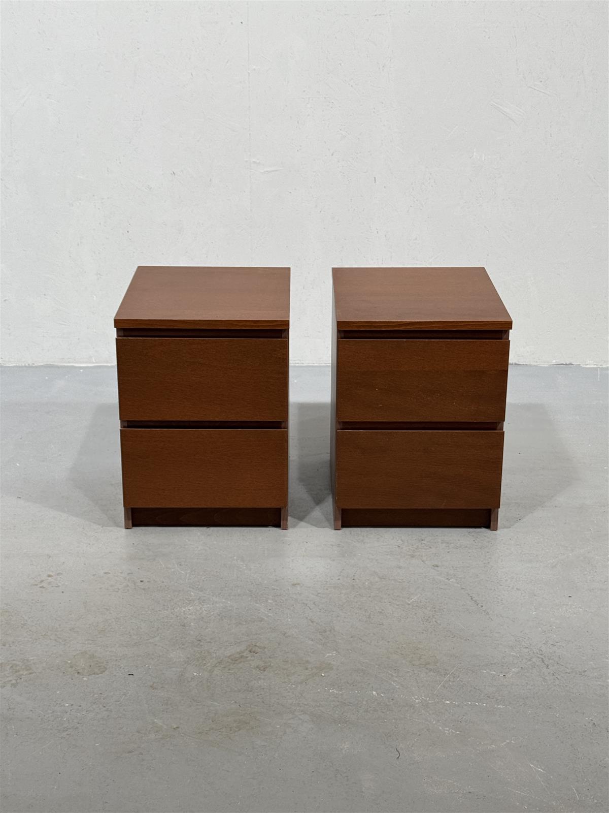 Ikea Malm lipastot (2kpl) ruskea