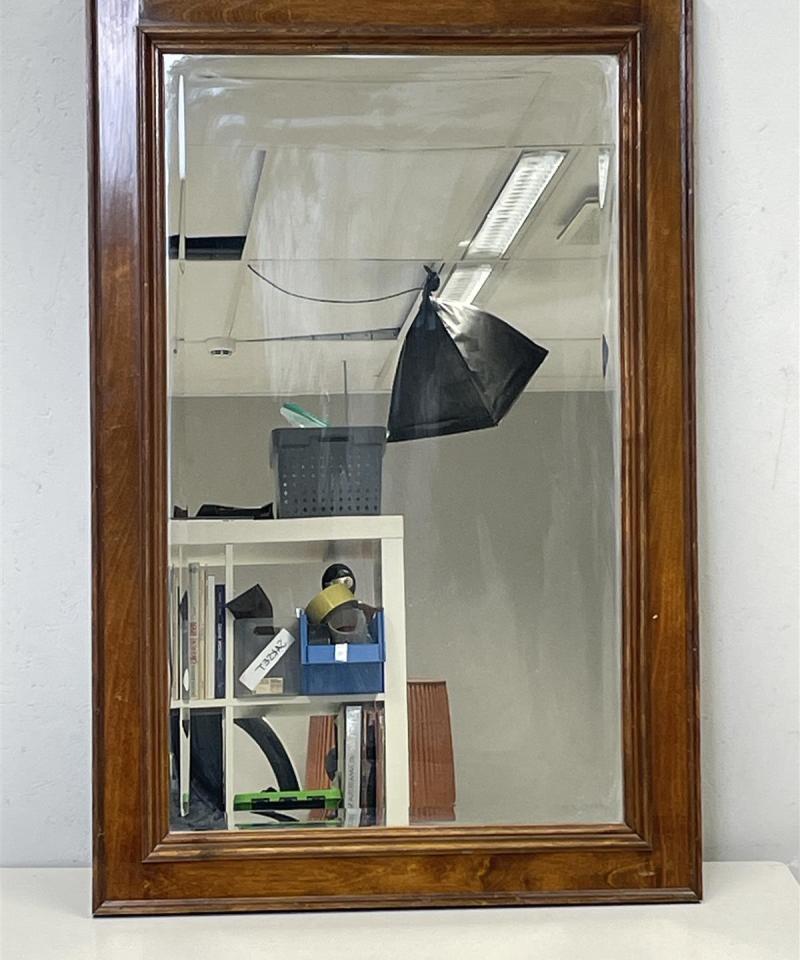 Vintage fasettihiottu peili puukehys