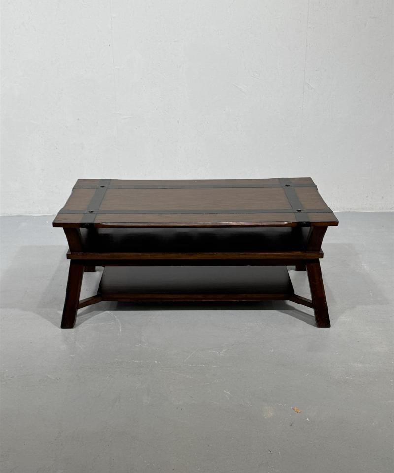 Rustiikki sohvapöytä 120x70 takorauta koristeet