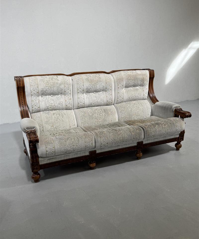 Kruunukaluste rokokoo sohva 3 istuttava