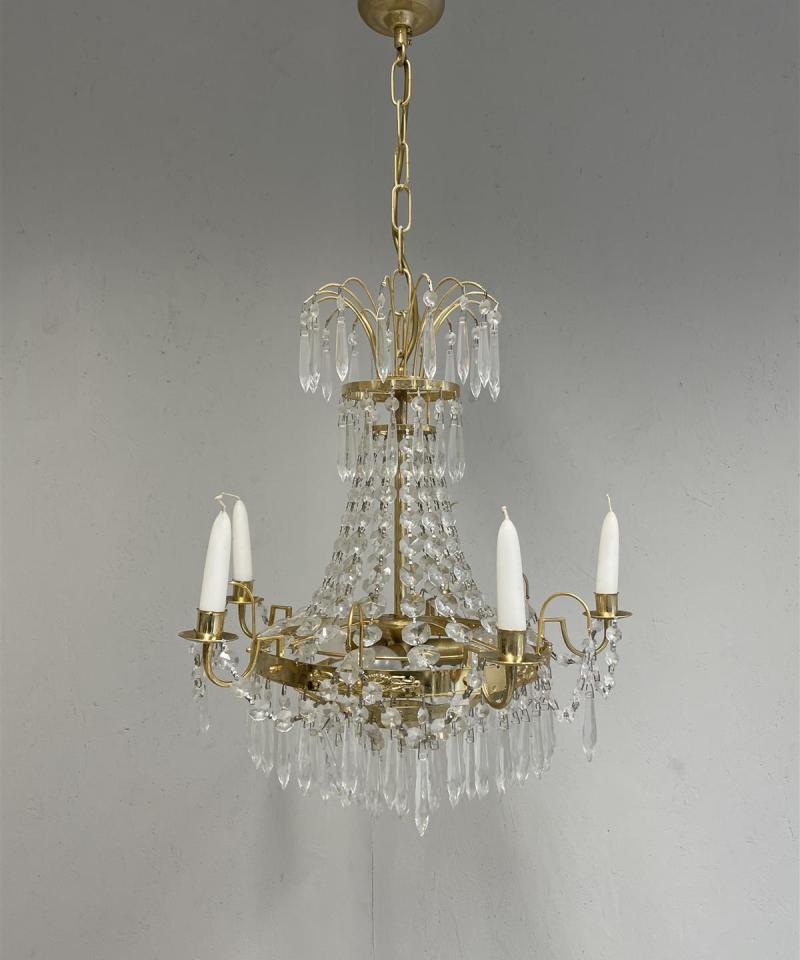 Kattokruunu kattovalaisin 3 valopistettä, 5 kynttiläpistettä