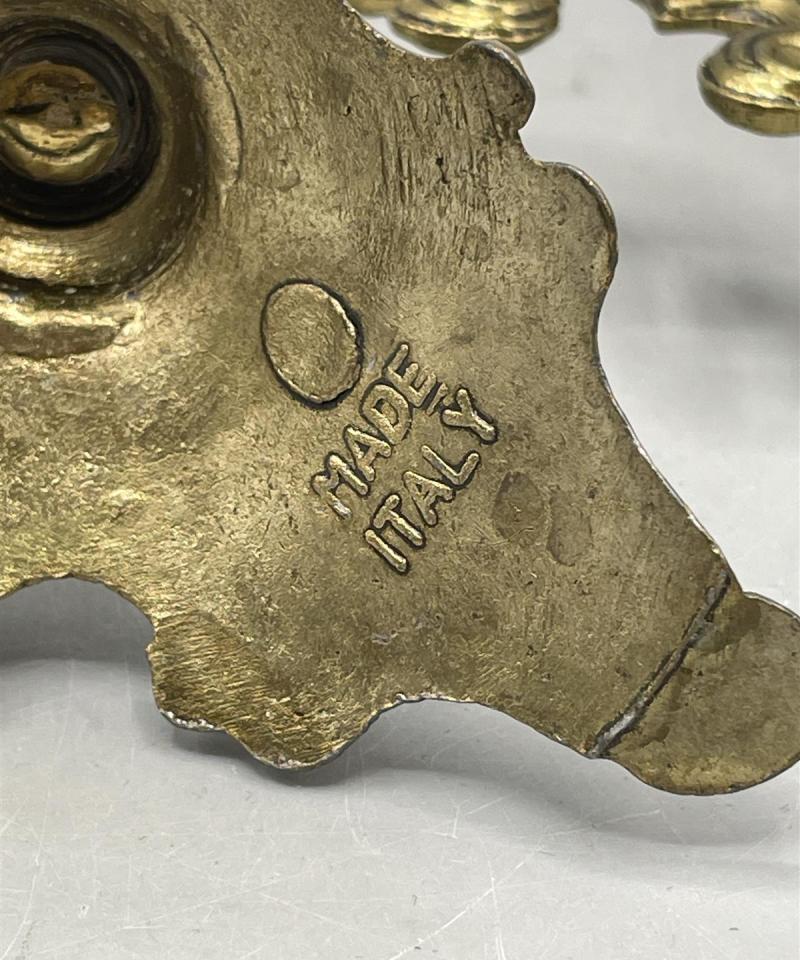 Vintage messinki kynttilänjalka