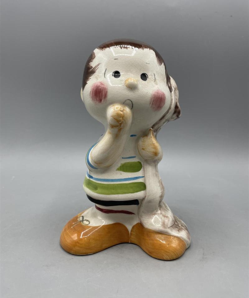 Vintage United Feature Linus keraaminen kolikkopankki