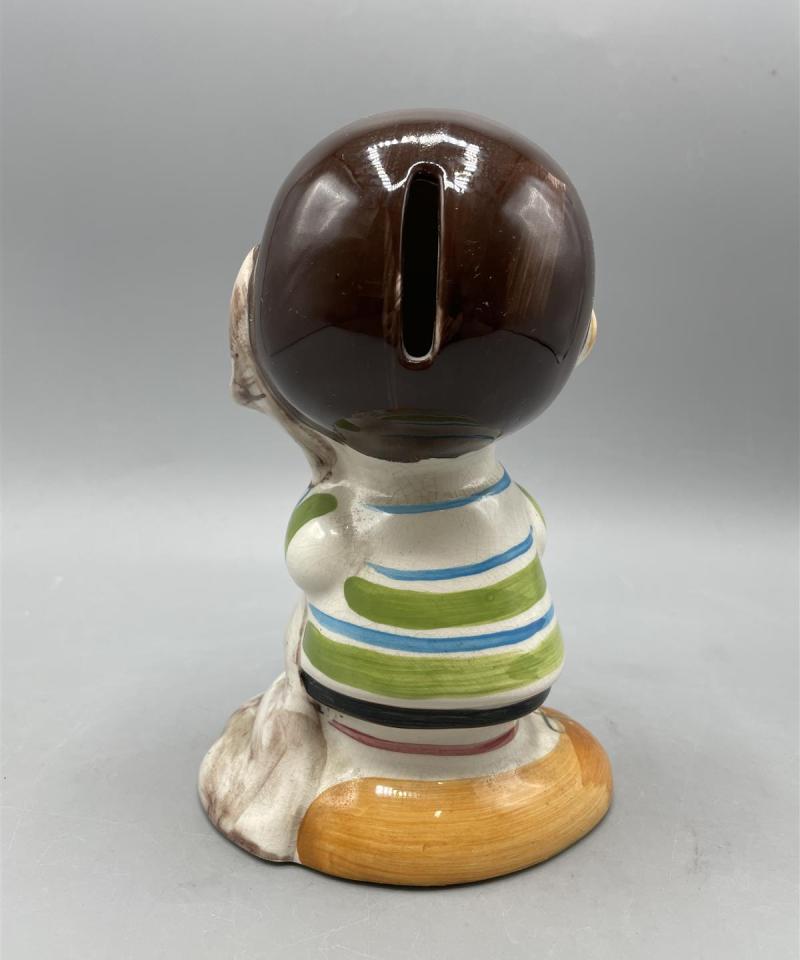 Vintage United Feature Linus keraaminen kolikkopankki