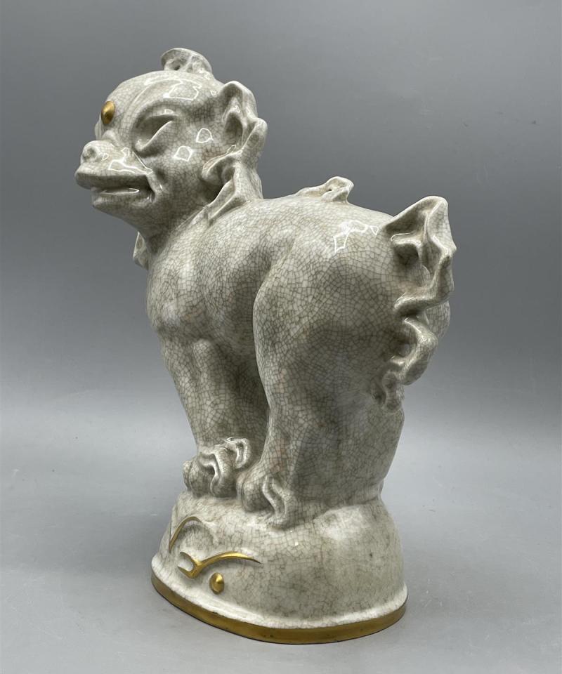 Arabia harvinainen ”Kiinan Leijona” posliini patsas, APA