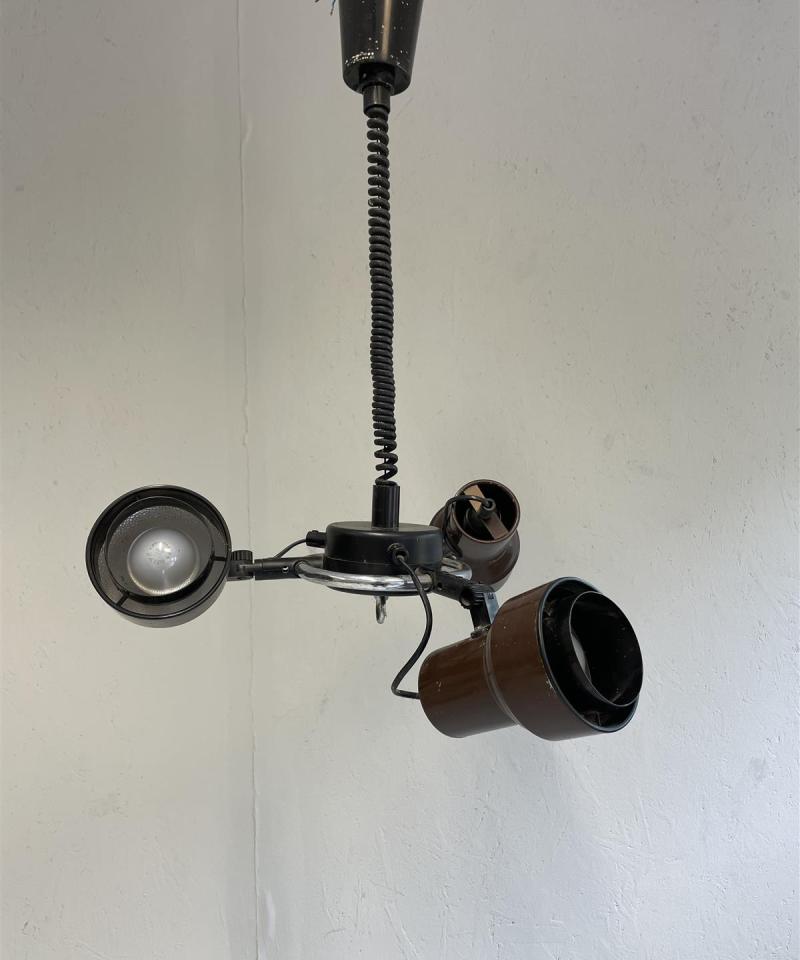 Vintage 70-luku kattovalaisin, ruskea