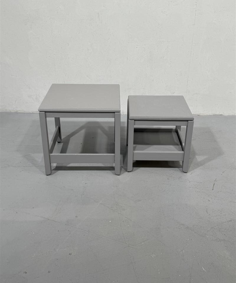 Sarjapöytä harmaa 2 kpl puu