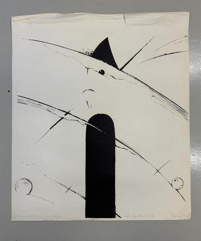 Taulu "Pienine Echo" serigrafia 40/3 Pentti Tulla 1986