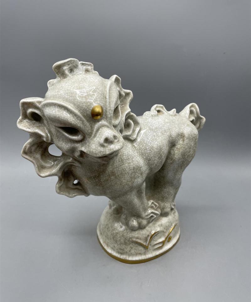 Arabia harvinainen ”Kiinan Leijona” posliini patsas, APA