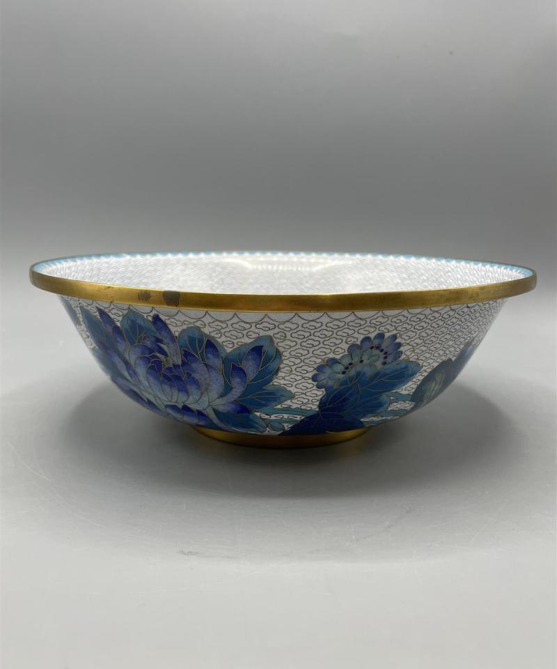 Vintage Jingfa Cloisonne emaloitu kulho, Kiina