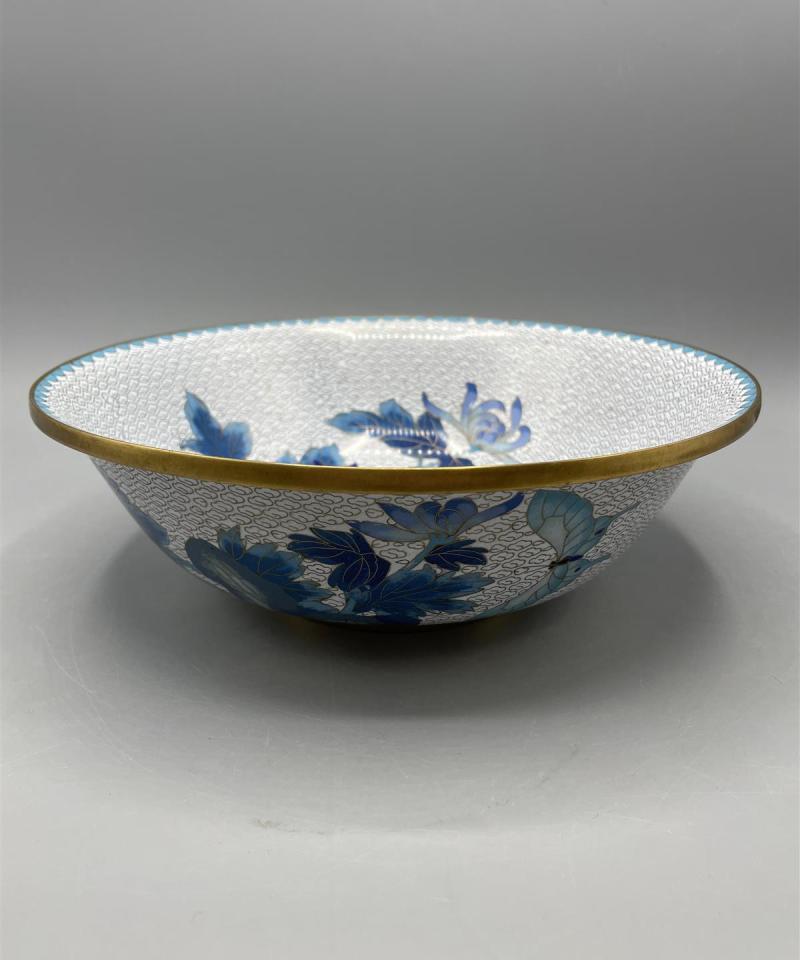 Vintage Jingfa Cloisonne emaloitu kulho, Kiina