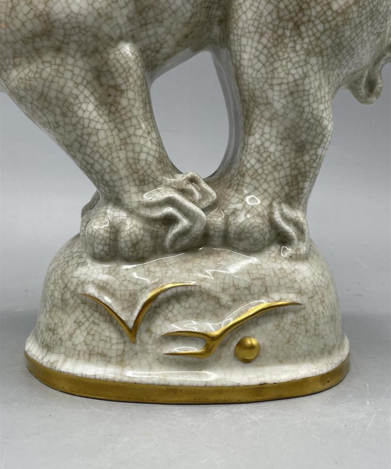 Arabia harvinainen ”Kiinan Leijona” posliini patsas, APA