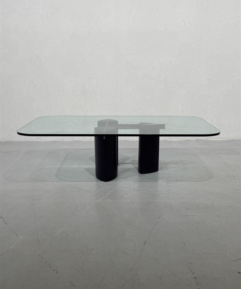 Saporiti Italia sohvapöytä 140x90 lasitaso