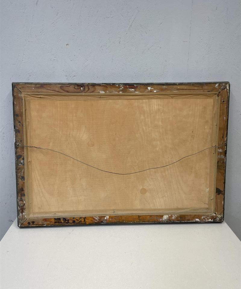 Taulu ”Teeripariskunta” öljyväri, A Silfverberg