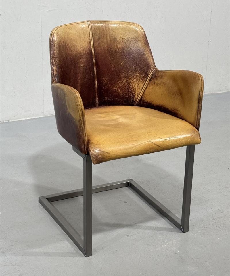 Rustiikki tyylinen nahka nojatuoli