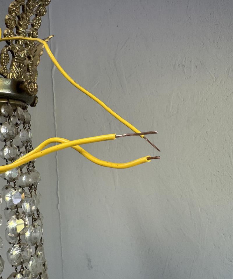 Vintage kristallikruunu 8 valaisinpistettä