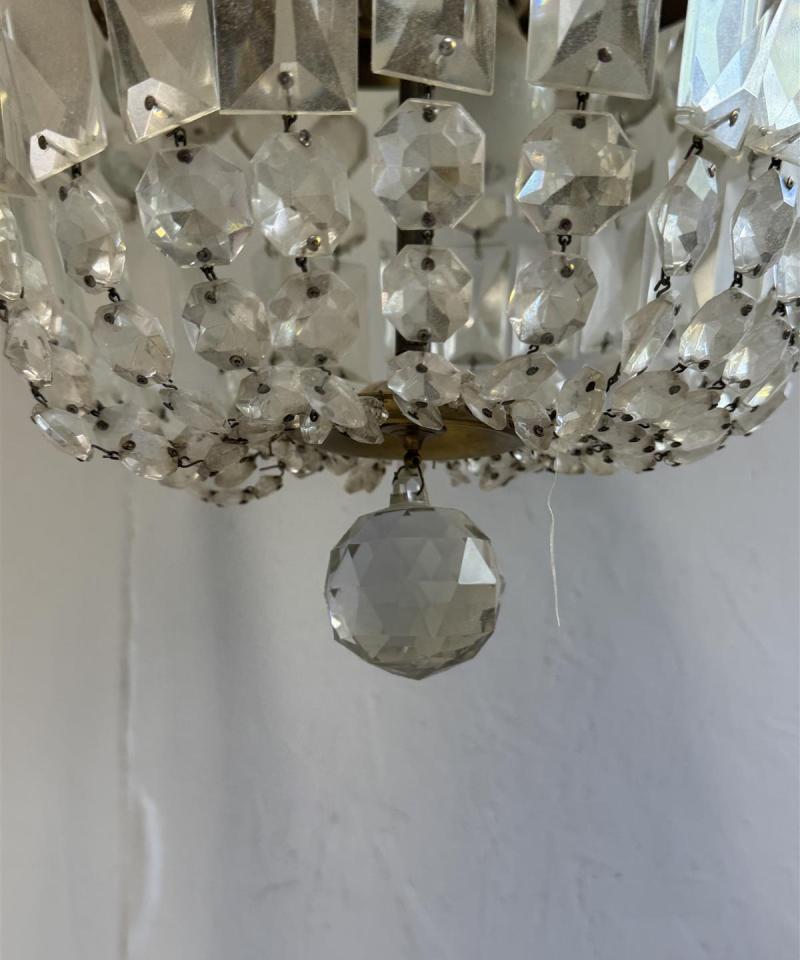 Vintage kristallikruunu 8 valaisinpistettä