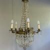 Vintage kristallikruunu 8 valaisinpistettä