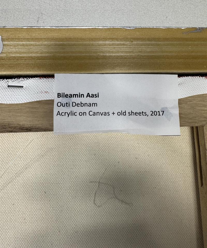 Taulu Bileamin Aasi akryylimaalaus Outi Debnam