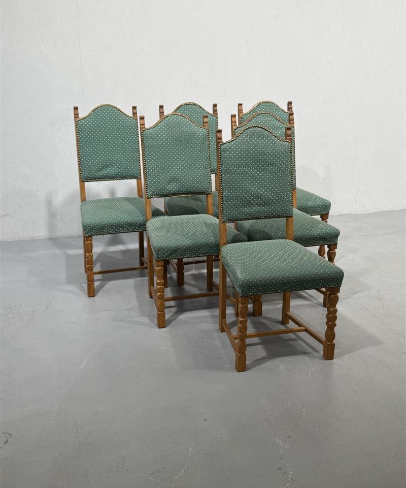 Vintage tuolit, vihreät (6 kpl)