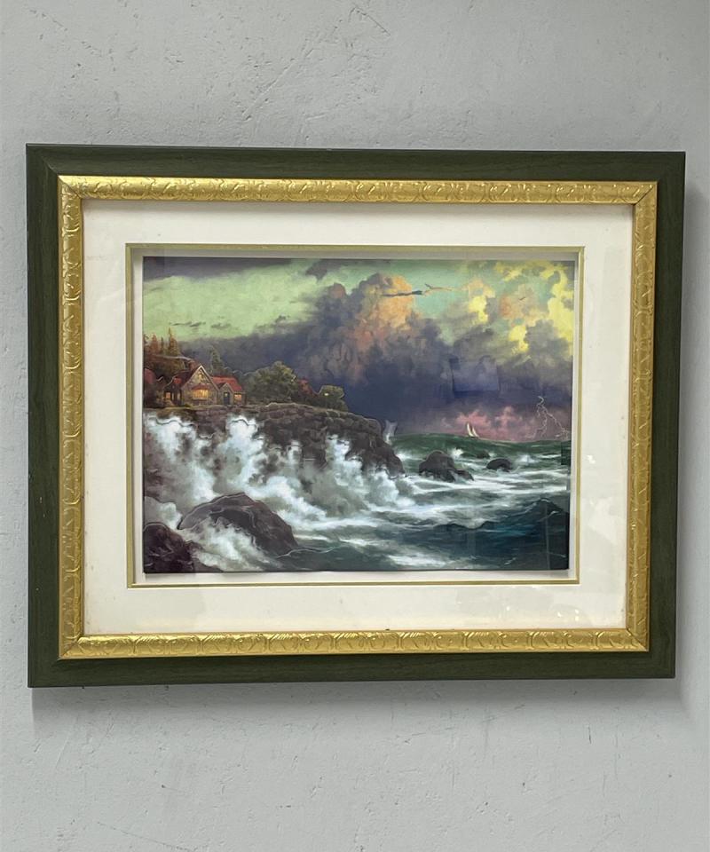 3D Sisustustaulu myrskyisä maisema