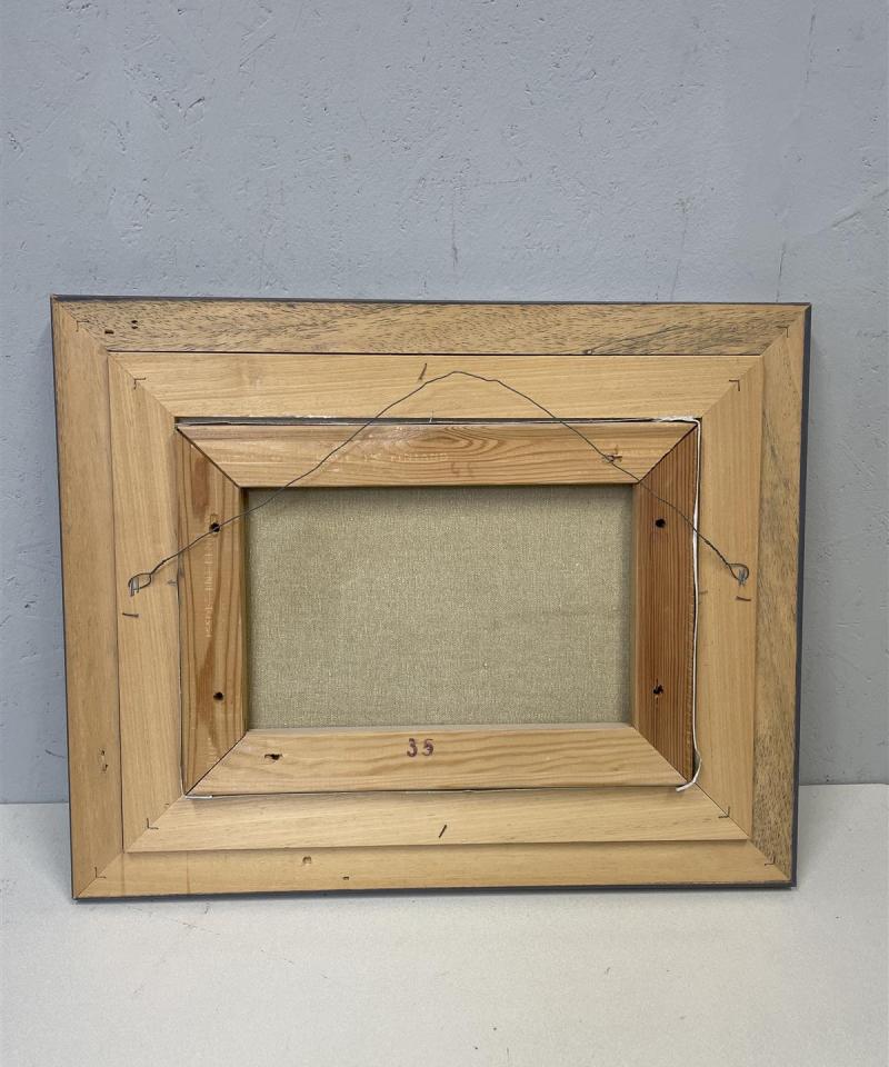 Taulu ”Talvimaisema” öljyväri, P Huttunen -93