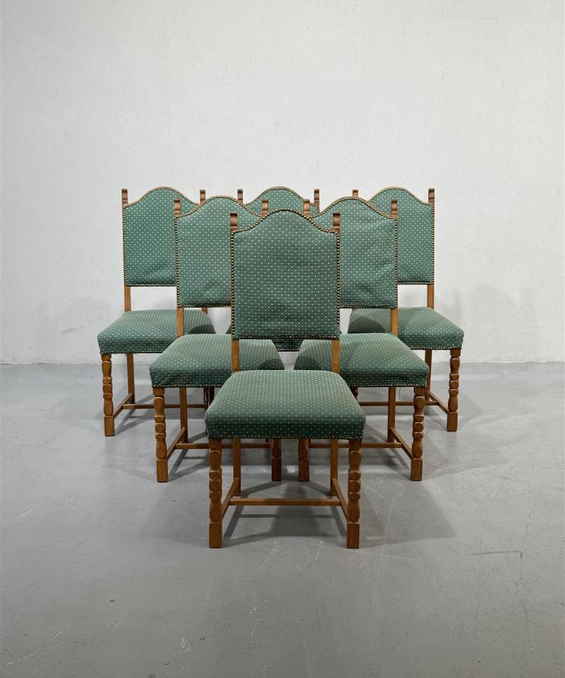 Vintage tuolit, vihreät (6 kpl)