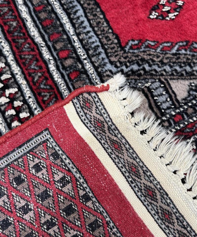 Bokhara punainen matto 157x245 käsin solmittu