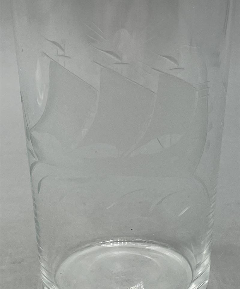 Vintage juomalasit hiottu koristelu 5kpl