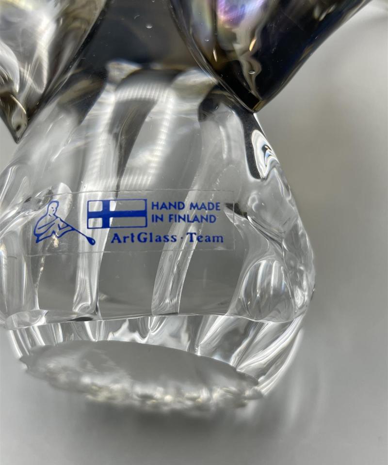 ArtGlass Team Finland taidelasi lintu, J Rajalahti