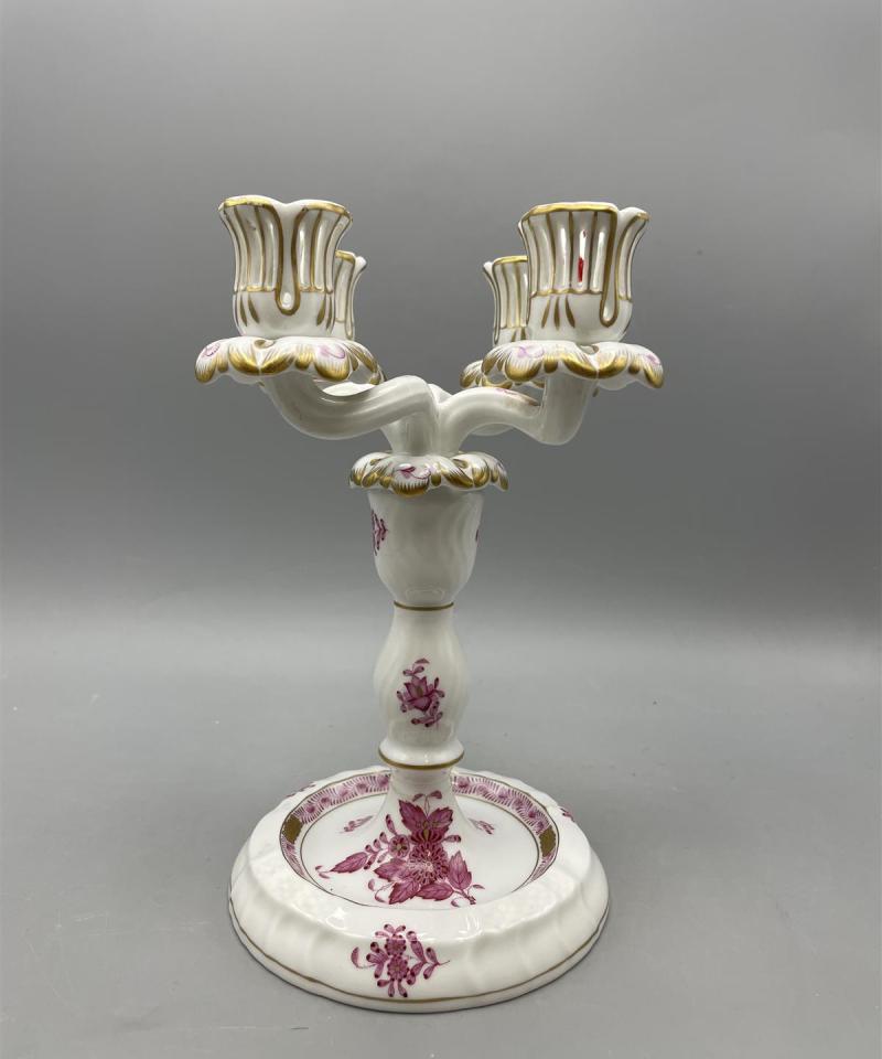 Herend posliini kynttilänjalka 4-haaraa